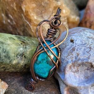 Handmade Chrysocolla Pendant